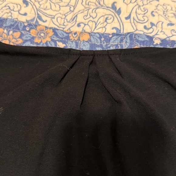 Long open front black jersey vest - Picture 3 of 6